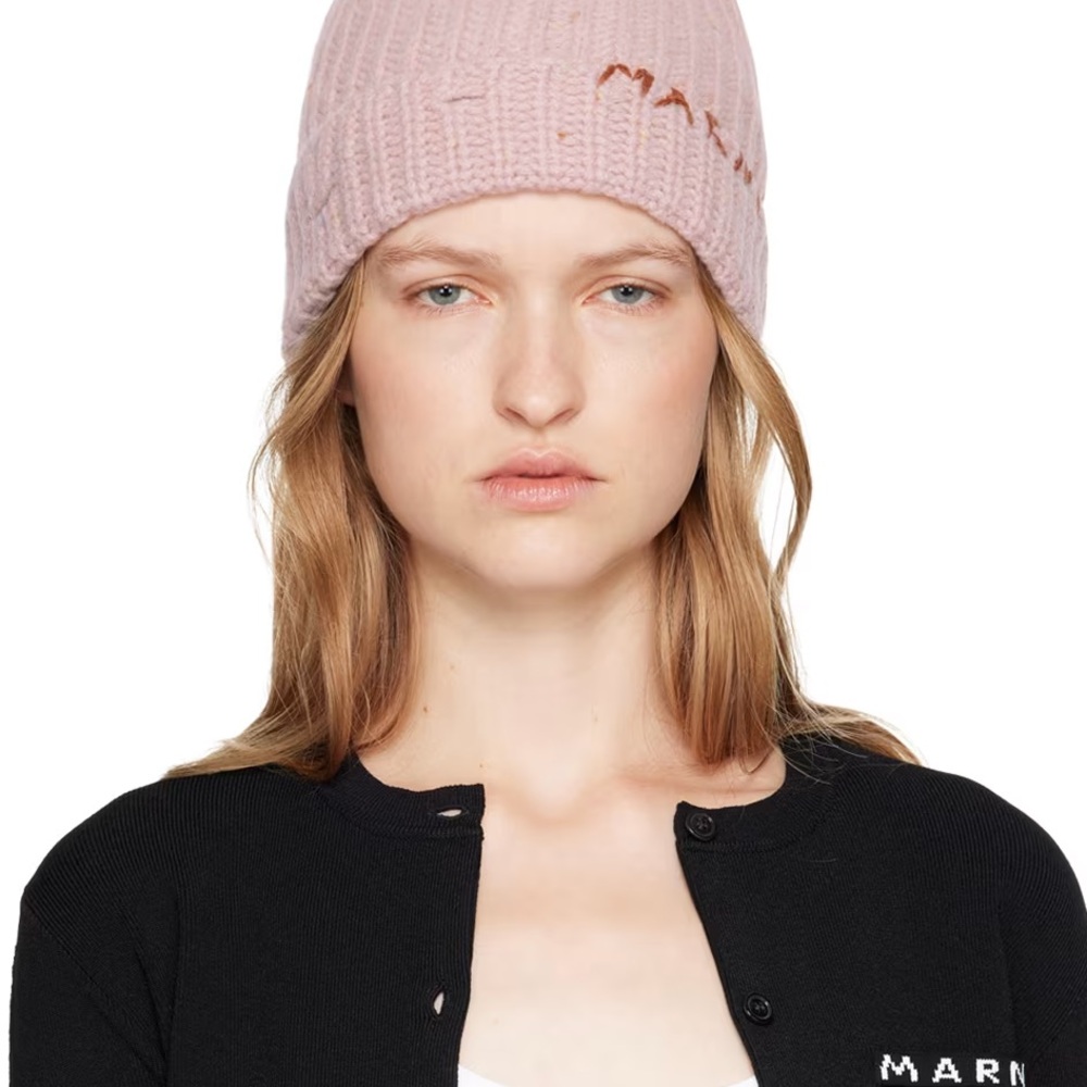 Marni Blush Knit Hat (New With Tag)